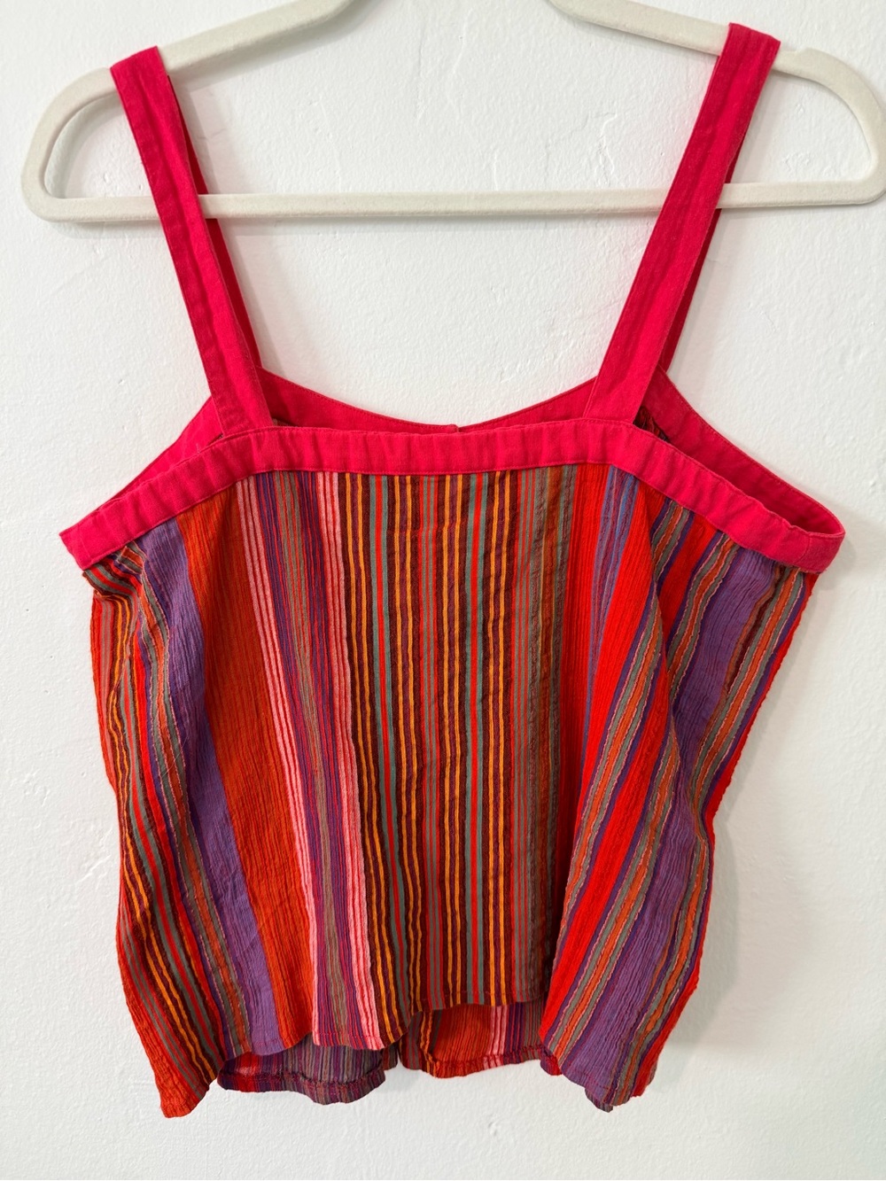 Vintage Anastasia Paris Francois Viannay Cotton Striped Tank Top France 40 - Picture 4 of 5